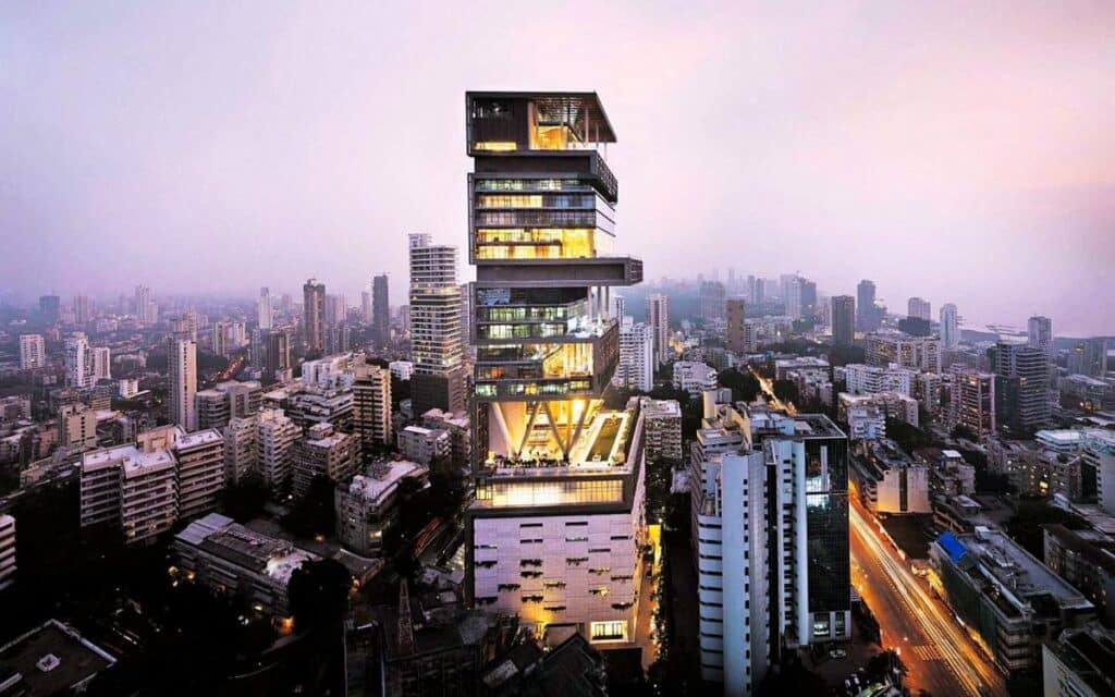 familiehuis van de Ambani's in Mumbai