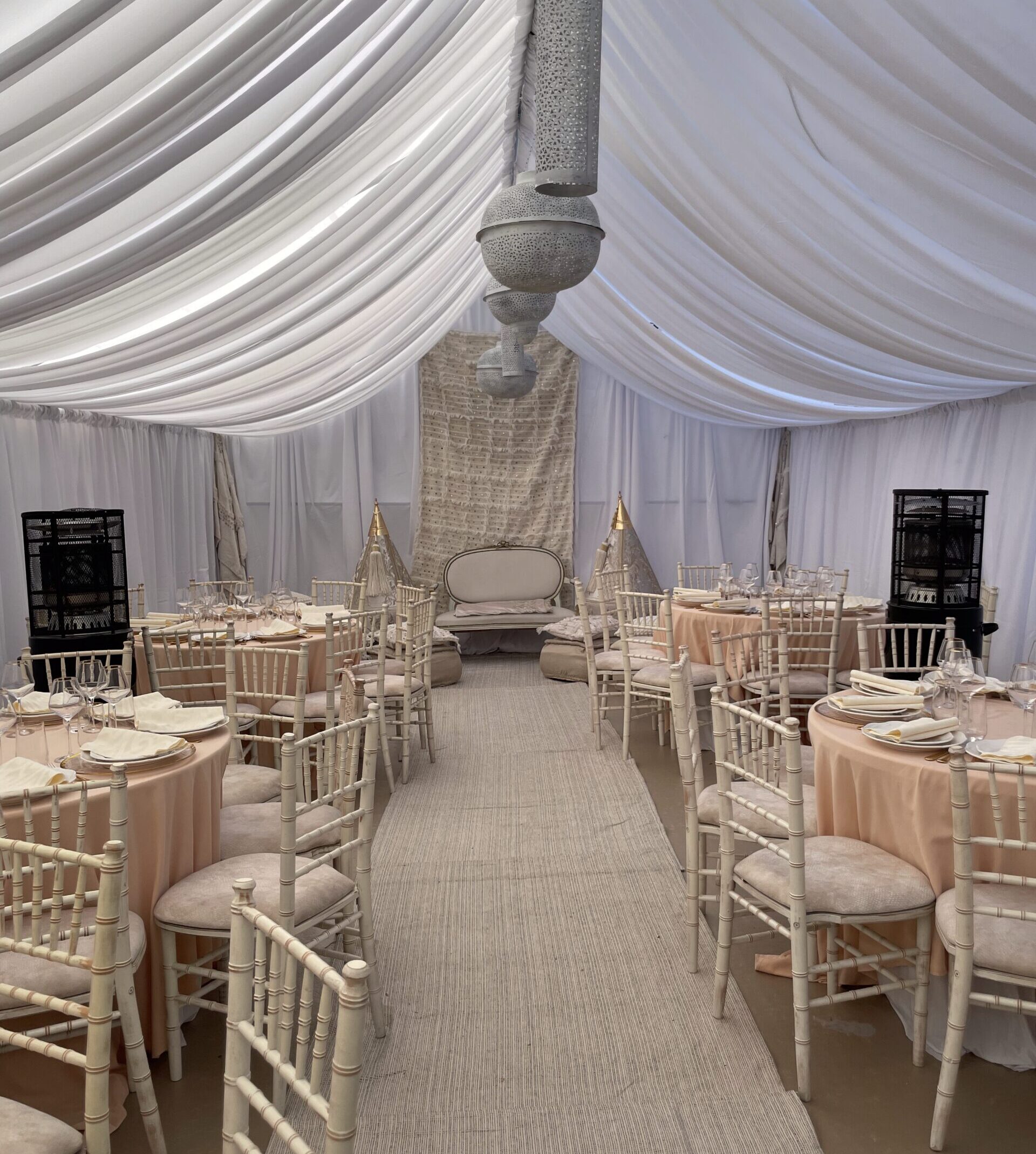 Zaal en tuindecoratie