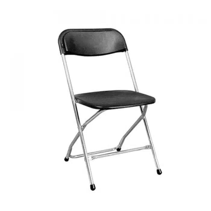 Klapstoel zwart