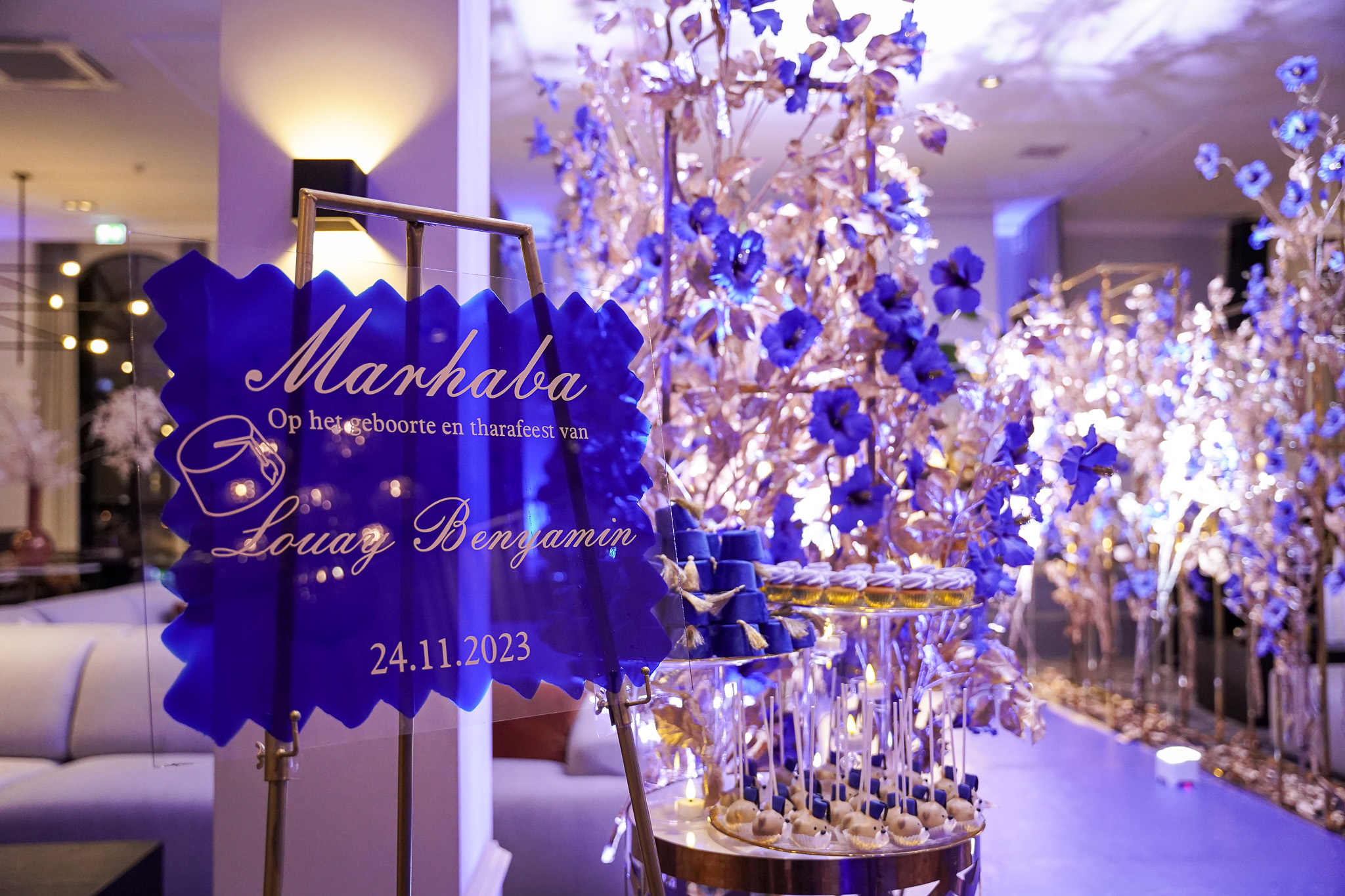 Royal Sapphire Welkomstbord