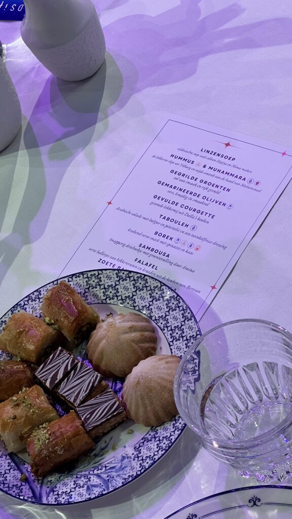 Ramadan-decoratie bij een evenement