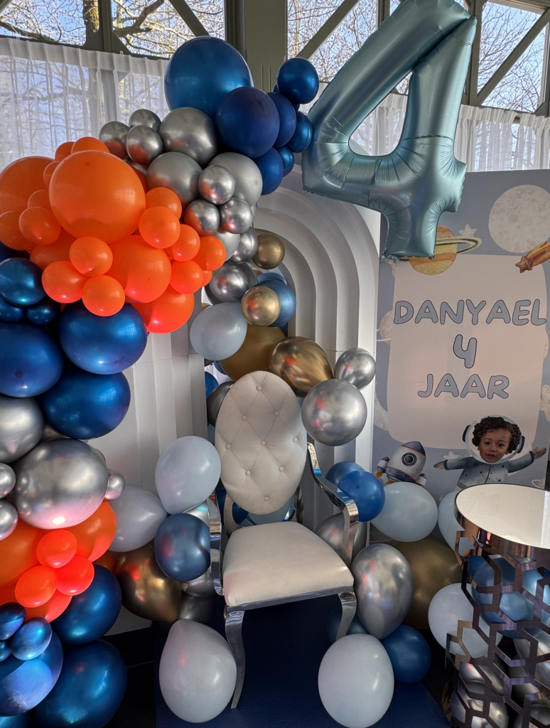 Bankdrop als fotomoment-achtergrond