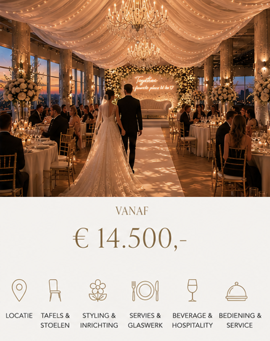 Signature Experience pakket trouwen bij WFC Essence