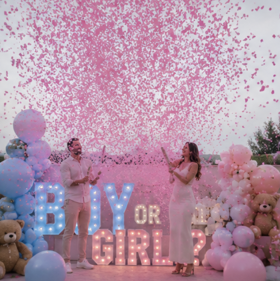 Confetti Reveal-basma
